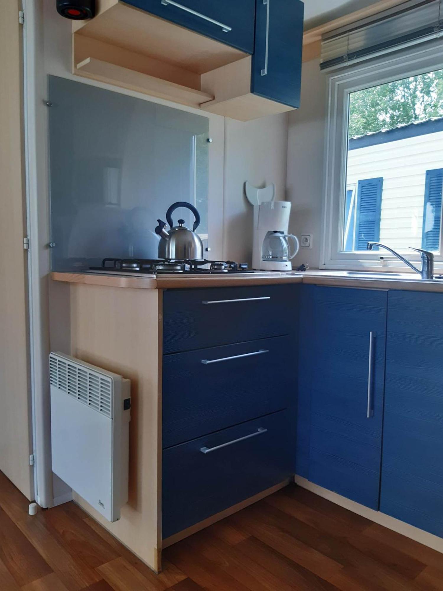 Mobilhome L'Oasis Camping Le Clos Cottet アングル エクステリア 写真