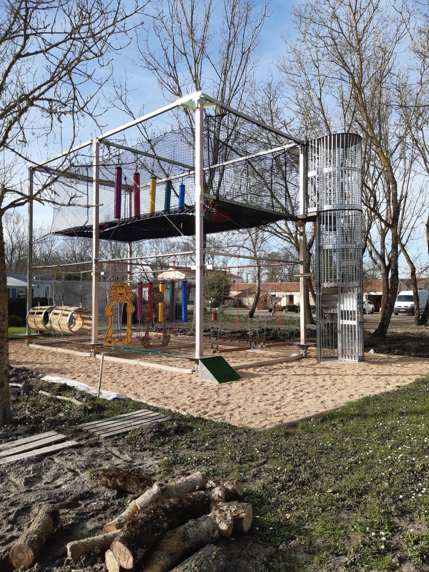 Mobilhome L'Oasis Camping Le Clos Cottet アングル エクステリア 写真