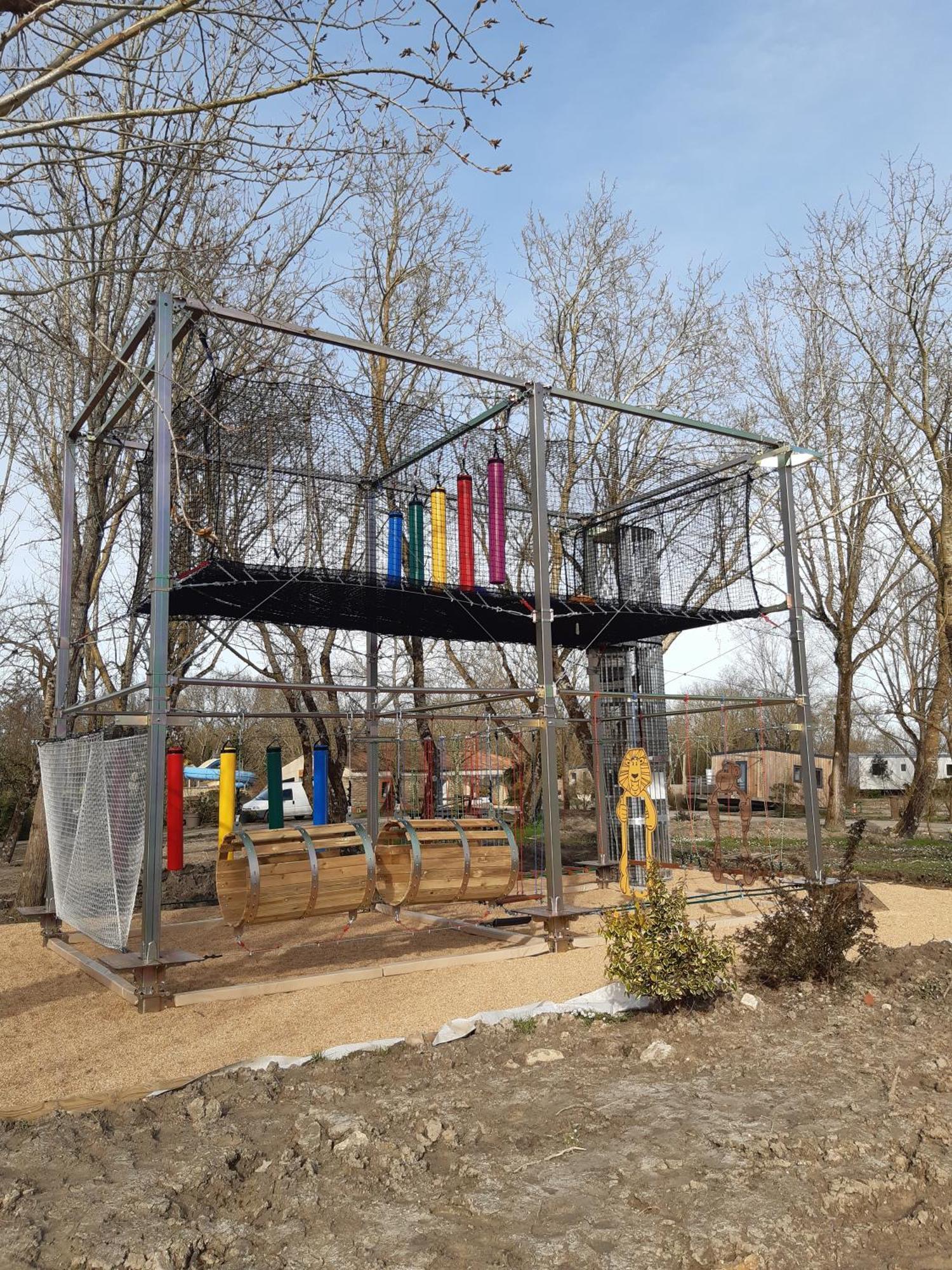 Mobilhome L'Oasis Camping Le Clos Cottet アングル エクステリア 写真